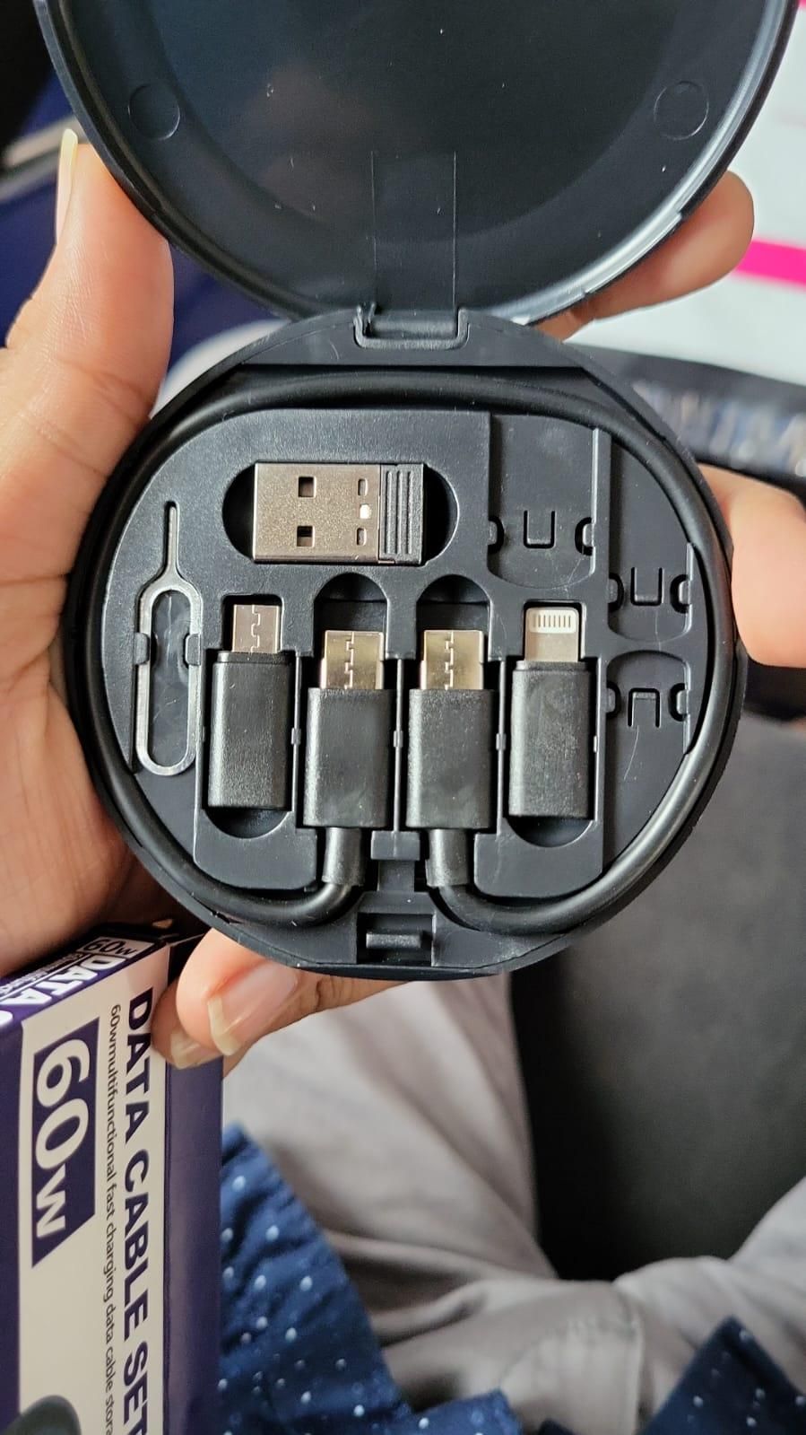 Fast Charging Travel Cable Set – 60W Multi-Type