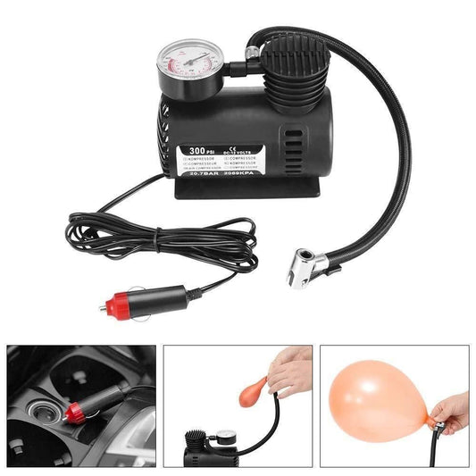 12V Multipurpose Air Compressor with Metallic Body
