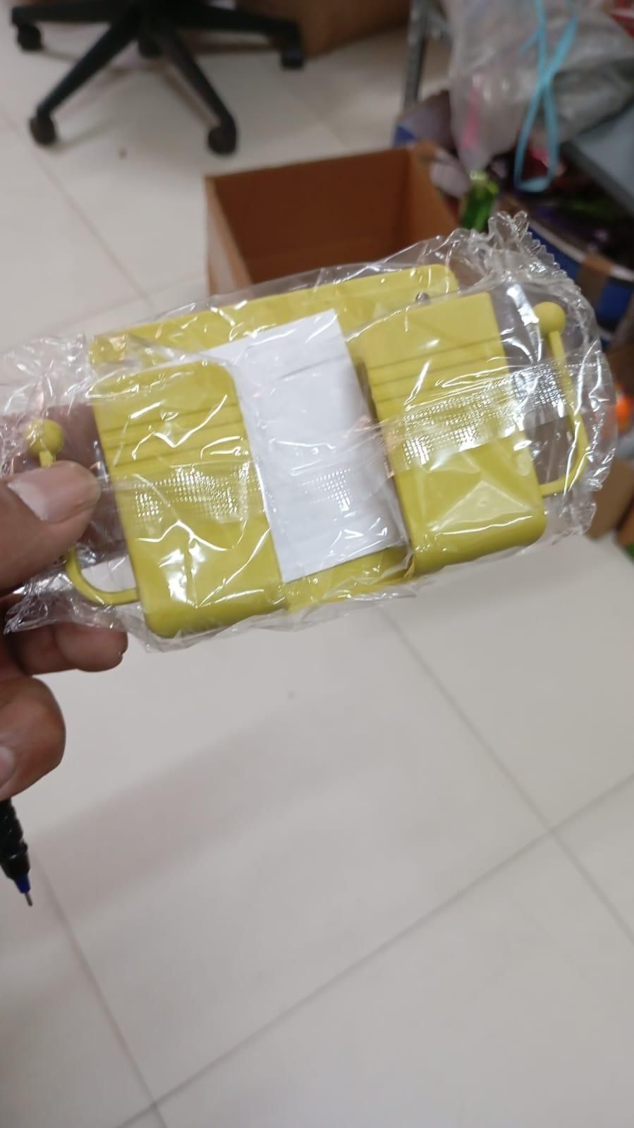 Wall Mounted Mobile Holder with Adhesive Strips & Charging Holder