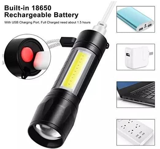 Mini Portable LED Torch – Black