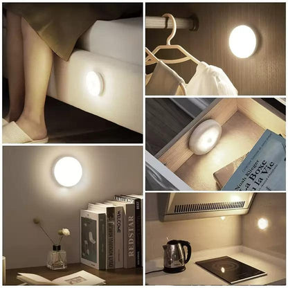 Motion Sensor LED Night Light – USB Rechargeable, Wireless