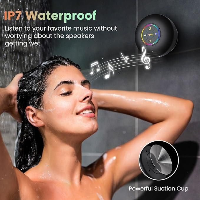 Large Suction Cup Waterproof Bluetooth Speaker – Assorted Colors
