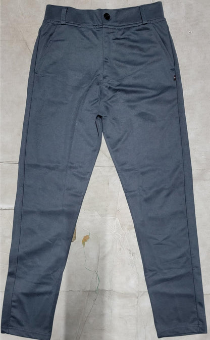 Polyester Blend Solid Slim Fit Men’s Formal Trousers – Black