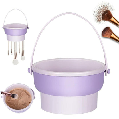 3-in-1 Makeup Brush Cleaner Bowl