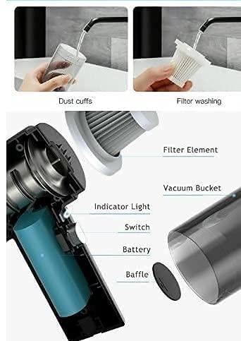 Portable Handheld Air Duster &amp; Wireless Vacuum Cleaner