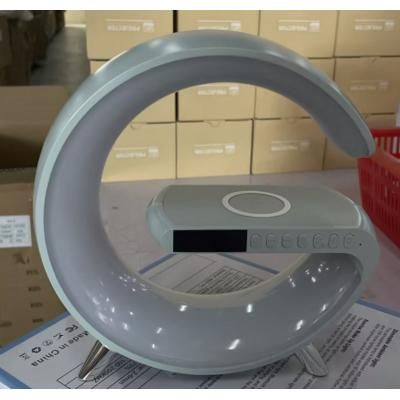 G-Shaped LED Lamp – Bluetooth Speaker &amp; Wireless Charger