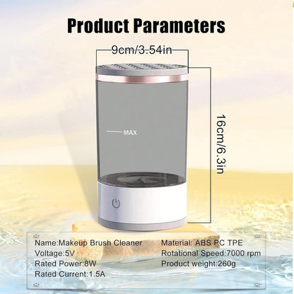Makeup Brush Cleaner – Electric, USB Rechargeable, Deep Cleaning Device