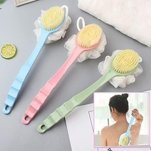 Arcreactor Zone Bath Brush &amp; Back Scrubber – Double-Sided, Long Handle