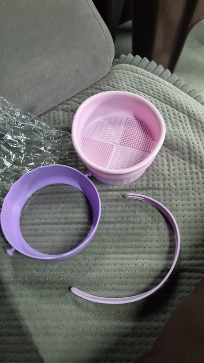 3-in-1 Makeup Brush Cleaner Bowl