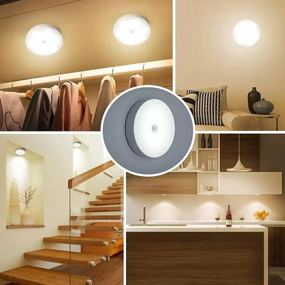 Motion Sensor LED Night Light – USB Rechargeable, Wireless