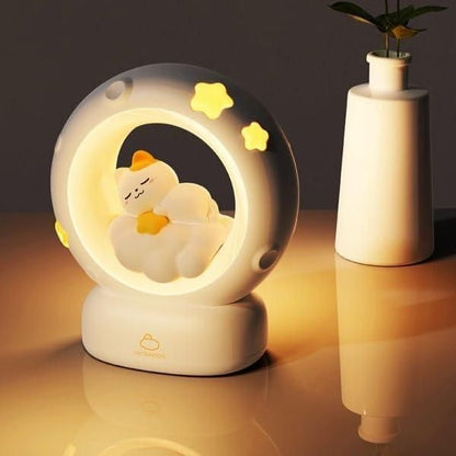 Moon LED Night Lamp with 3 Brightness Modes &amp; Touch Control