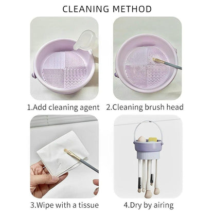 3-in-1 Makeup Brush Cleaner Bowl