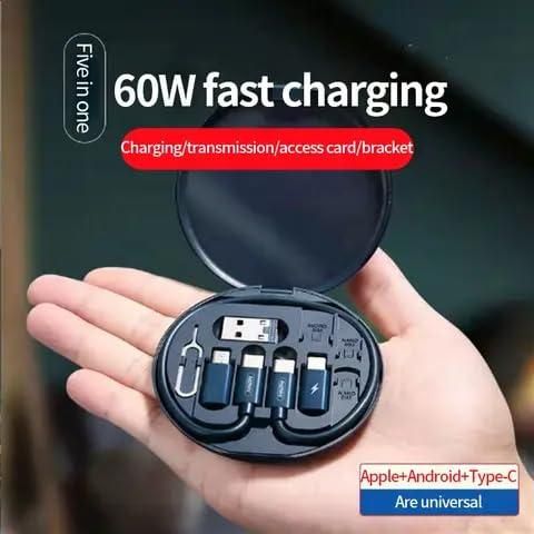 Fast Charging Travel Cable Set – 60W Multi-Type