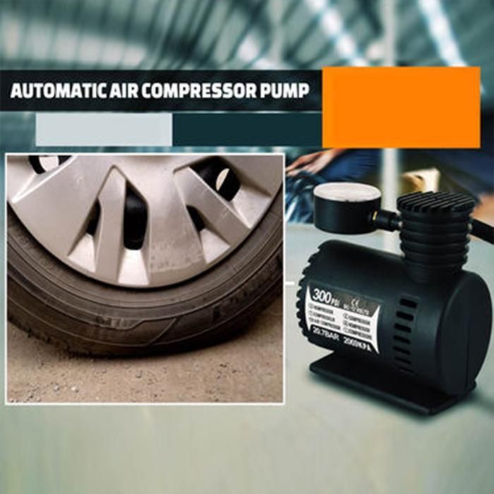 12V Multipurpose Air Compressor with Metallic Body