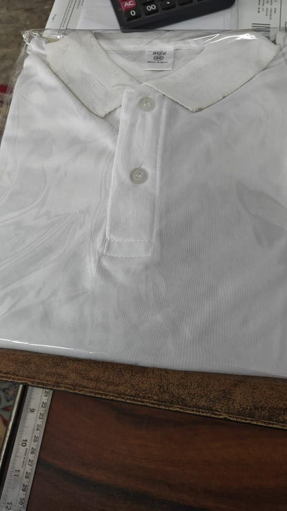 Poly Matte Solid Half Sleeves Men’s Polo T-Shirt – Pack of 4