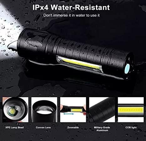 Mini Portable LED Torch – Black