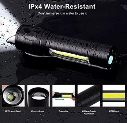 Mini Portable LED Torch – Black