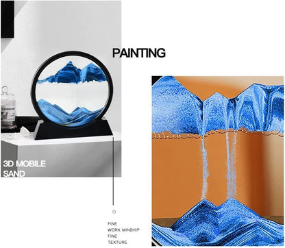 3D Deep Sea Moving Sand Art – Kinetic Sandscape Table Decor