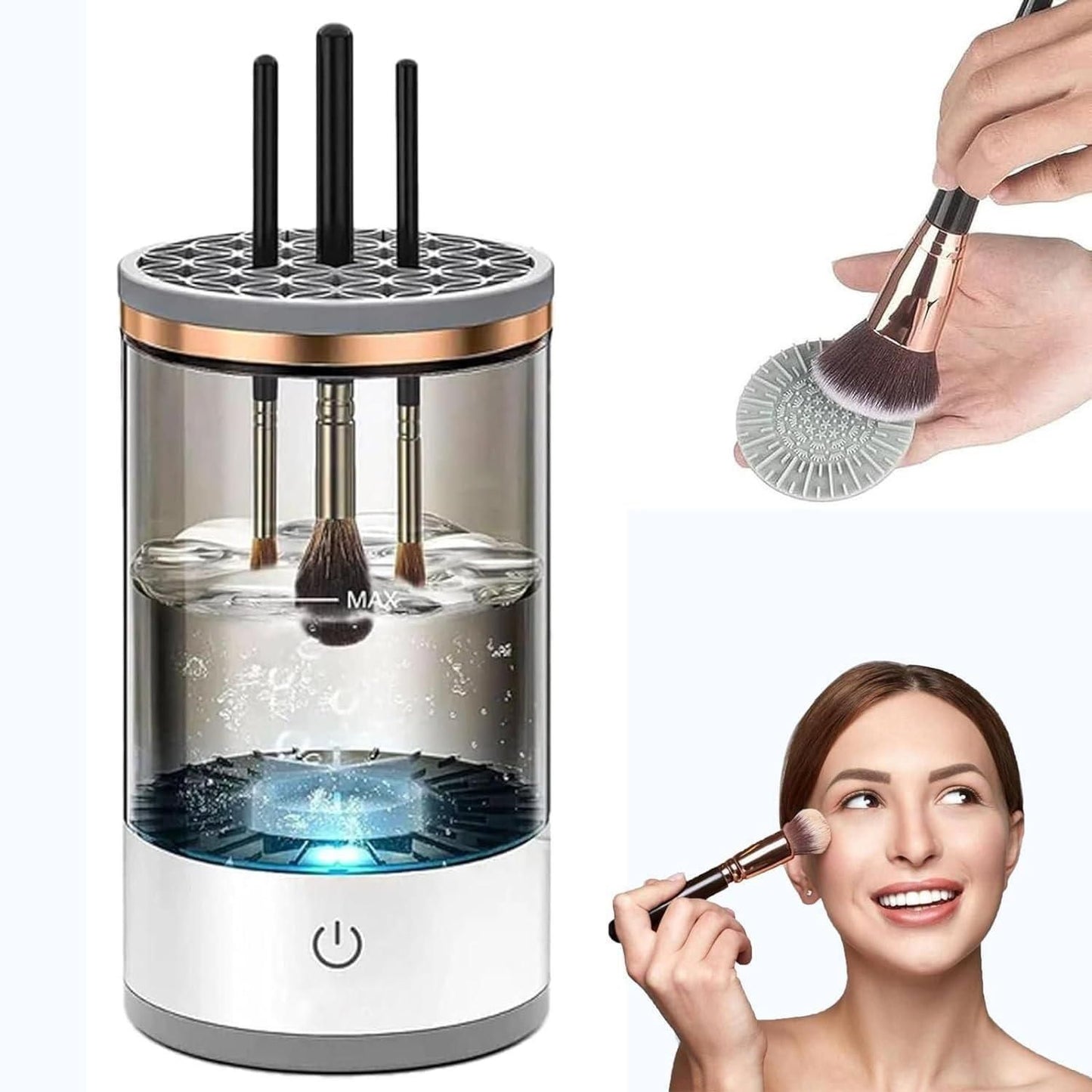 Makeup Brush Cleaner – Electric, USB Rechargeable, Deep Cleaning Device