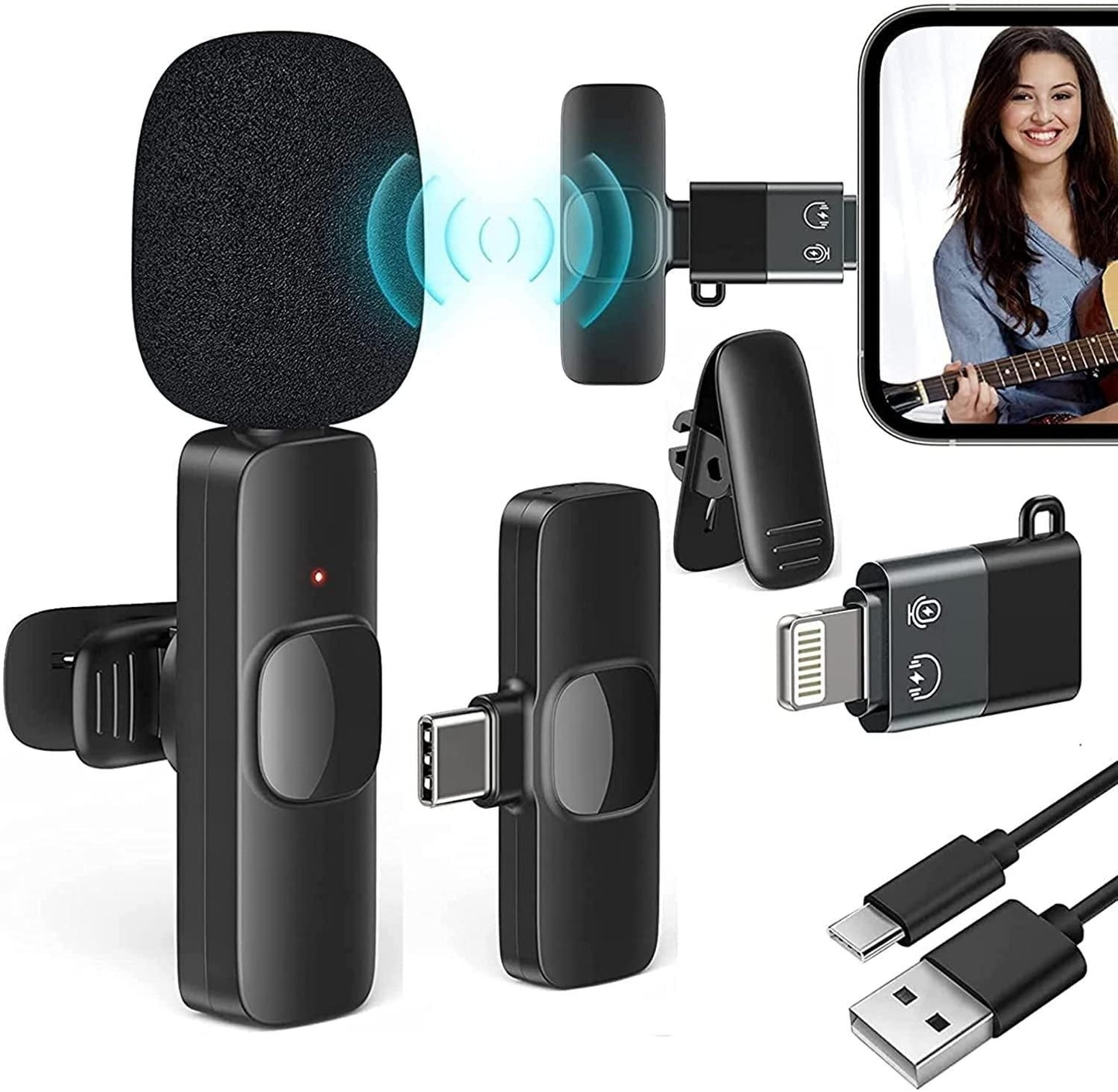 Wireless Microphone – Bluetooth &amp; USB Connectivity